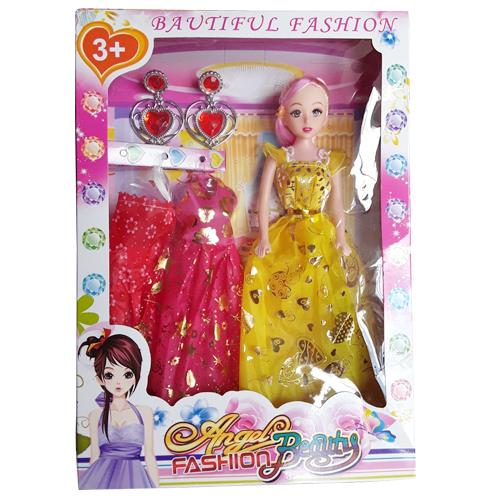 Hộp Đồ Chơi Búp Bê 2 Áo Cho Bé Gái 923c
