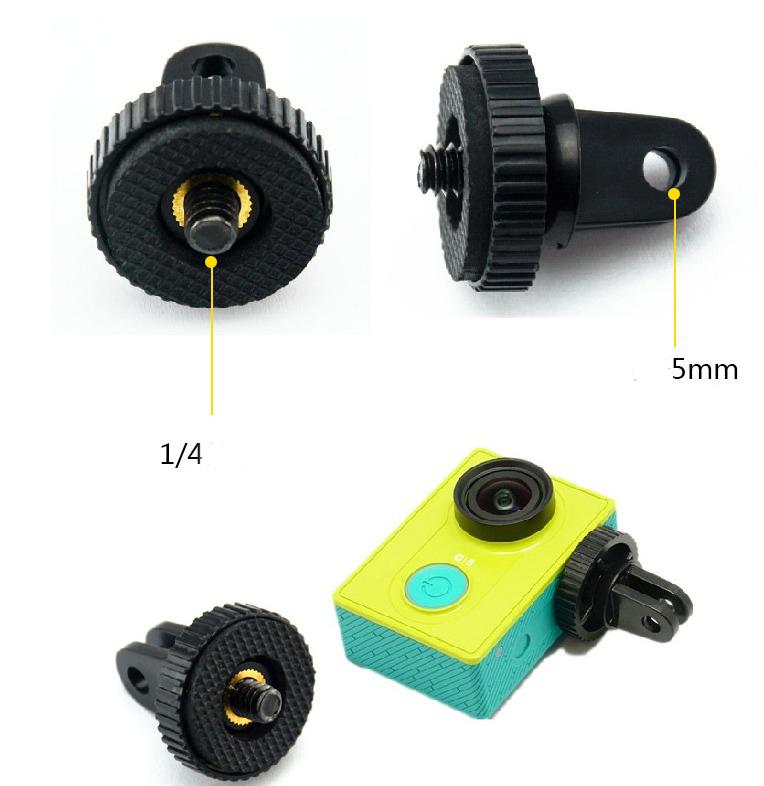Phụ kiện camera hành trình - Mount chuyển cho Camera  khi không dùng vỏ (Đen)