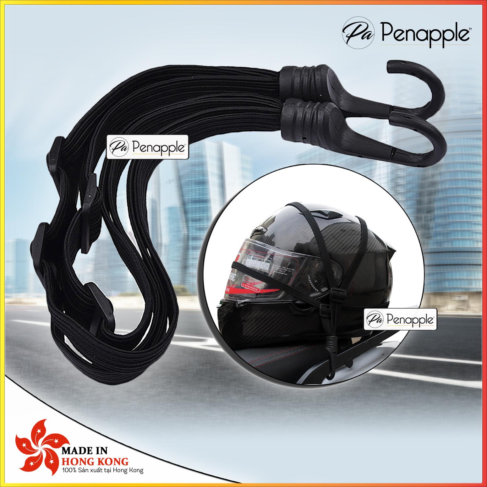 Dây chằng cao cấp để giữ mũ bảo hiểm cho xe tay ga, xe máy và xe moto - sản xuất tại Hồng Kông