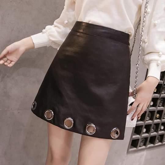 Chân váy da PU Quảng Châu