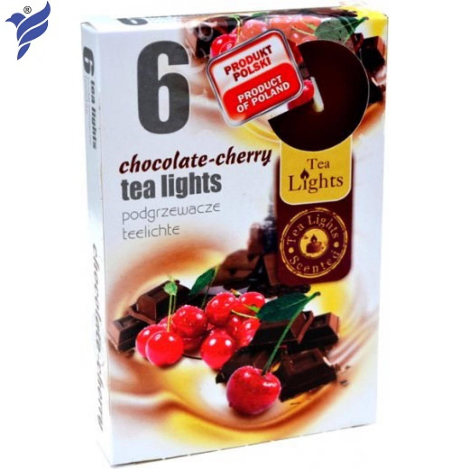 Hộp 6 nến tealight thơm Chocolate Cherry Bartek Candles FtraMart ADM6640