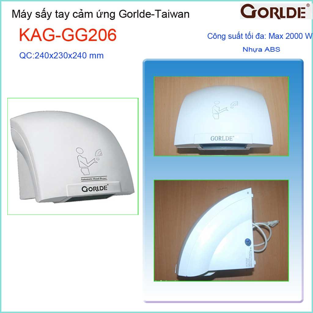 Máy sấy tay cảm ứng gorlde máy làm khô tay kag-gg206