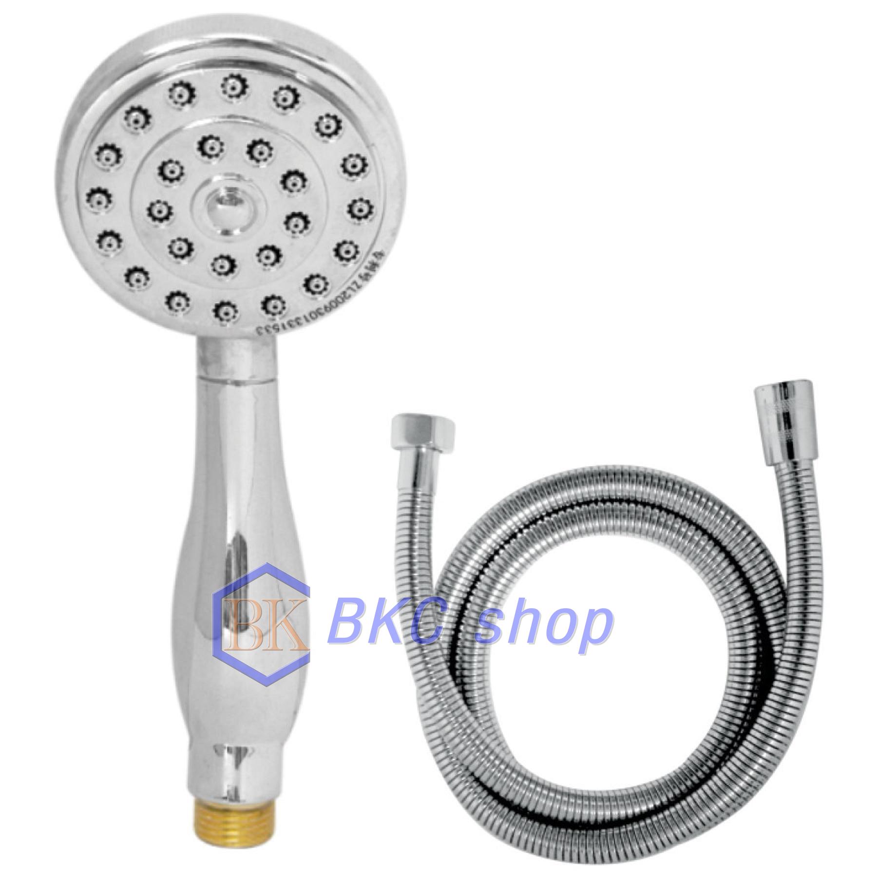 Bộ dây sen tắm sanji st11 bát sen đồng và dây inox 304