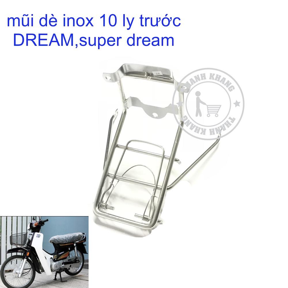 [HCM]Mũi dè trước inox 10 ly xe Dream Thanh Khang 006000981 (Bạc)