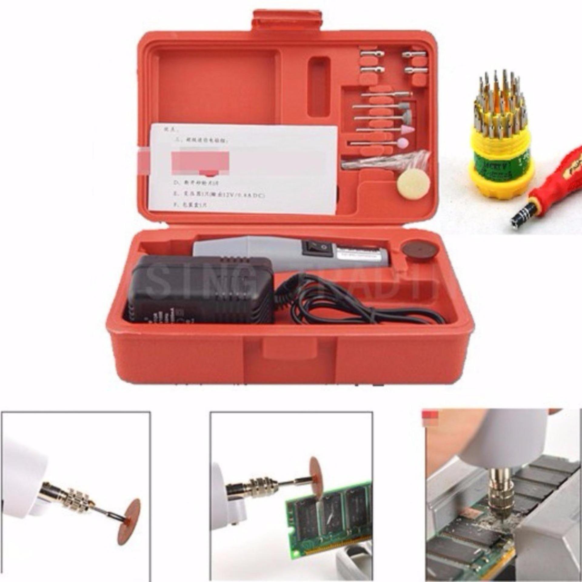 [HCM]Máy cưa cầm tay May Cua Cam Tay Mini - Bộ Máy Khoan Mài Cắt Cầm Tay Mini Đa Năng - Bảo hành 1 đổi 1 bởi Bách Hóa HT