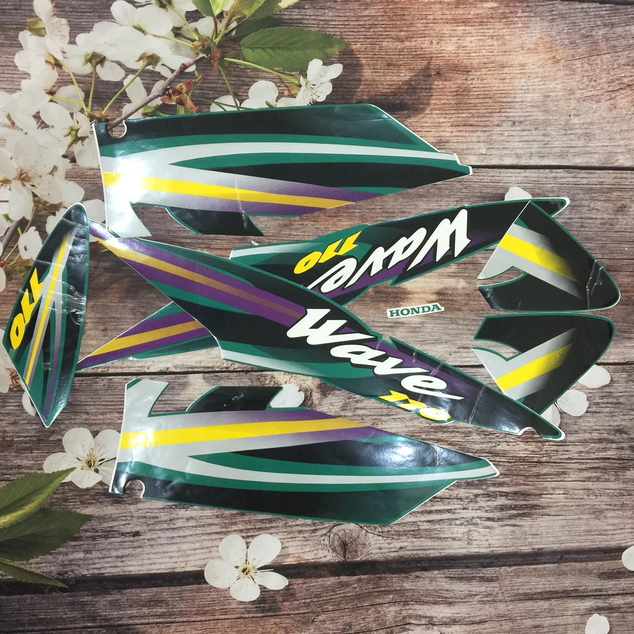 [MUA ĐI NÀO] Dân chơi ơi đã có tem dán xe Wave 110 độ xe đẹp như mới, mua ngay đi nào M80-xanhla-75