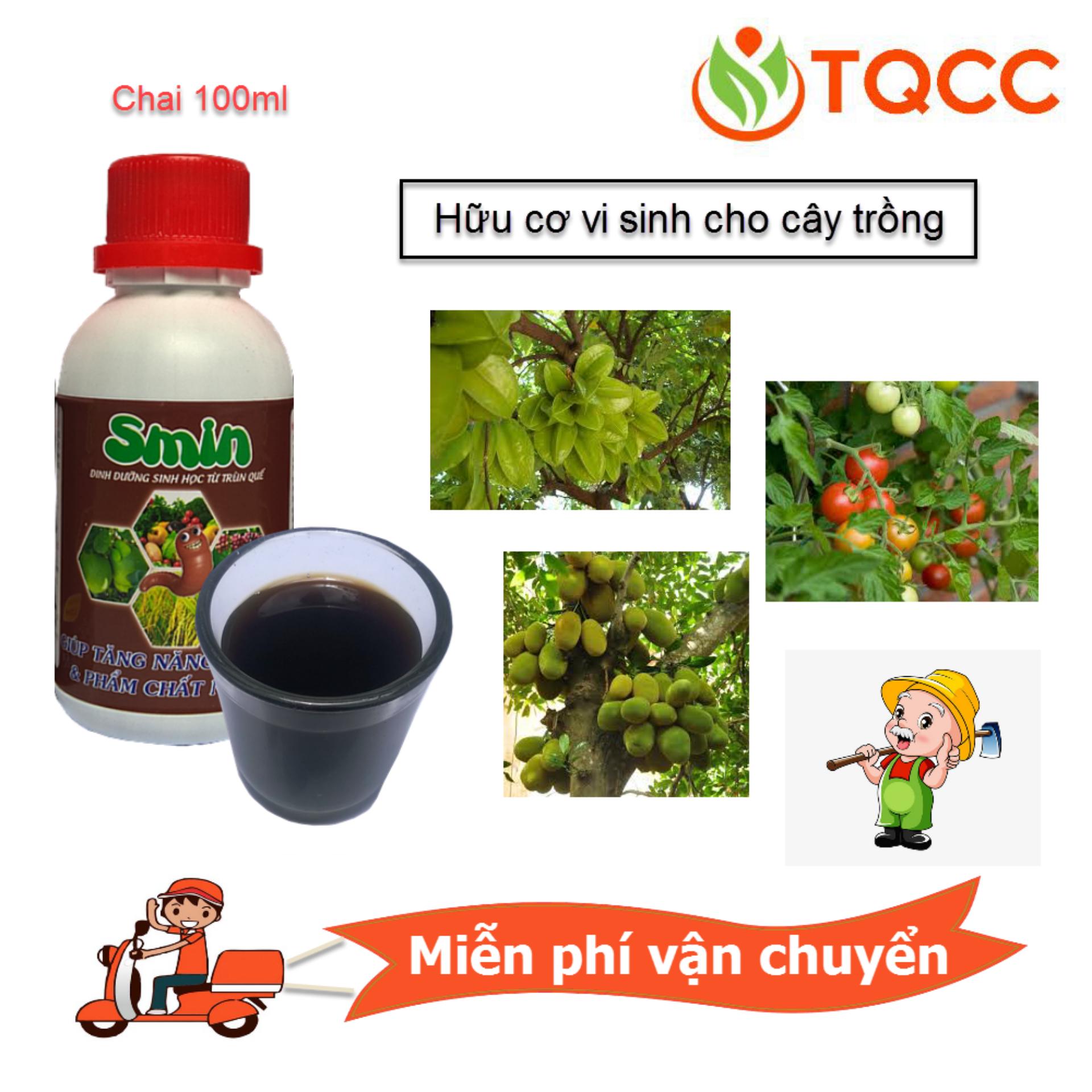 Chế phẩm sinh học Smin cho tất cả cây trồng chai 100ml
