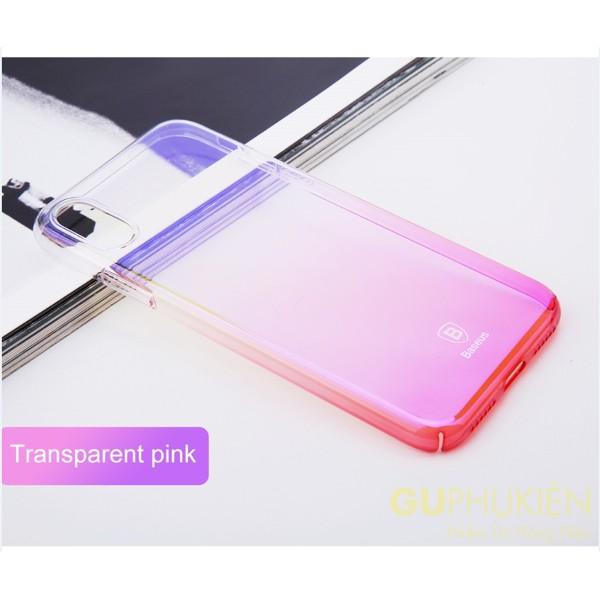 Ốp lưng iPhone X cứng đổi màu Baseus Glaze Series