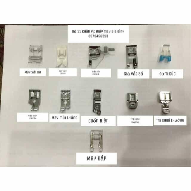 bộ 11 chân vịt máy may gia đình