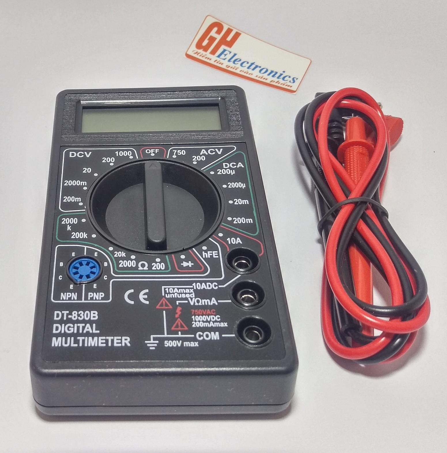 Đồng hồ vạn năng dt830b