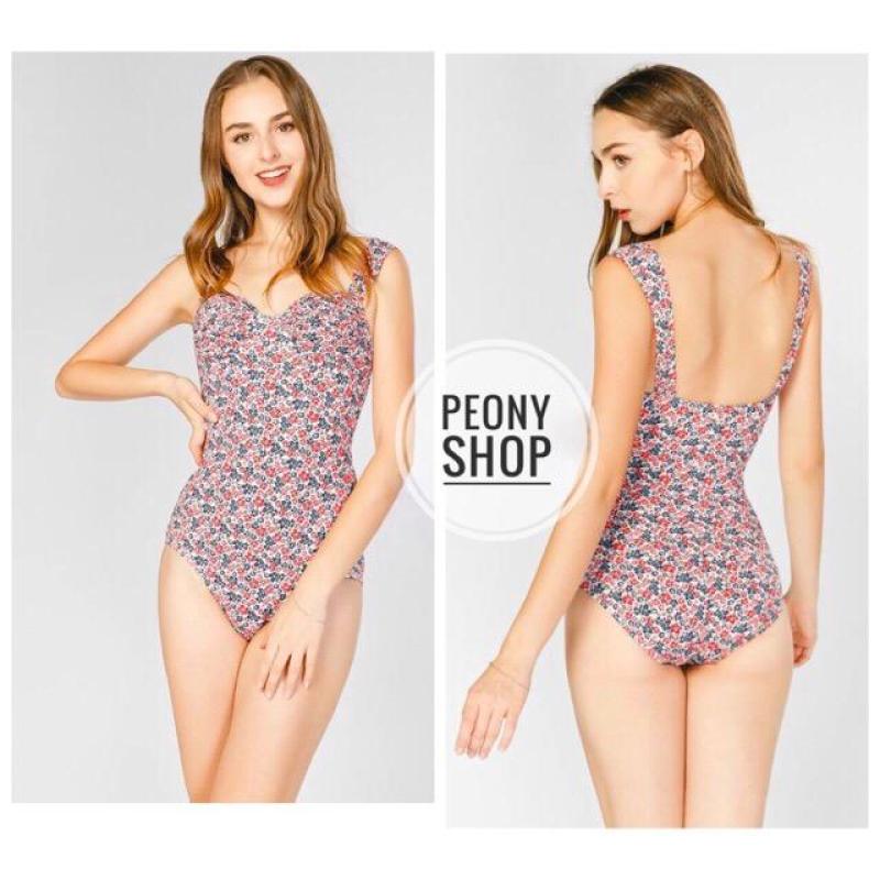 Nơi bán Bikini 1 mảnh cúp ngực hoa nhí đỏ
