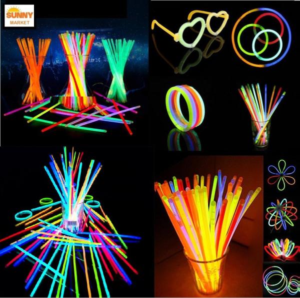 100 que phát sáng, dạ quang - Glow Stick (1 hộp)