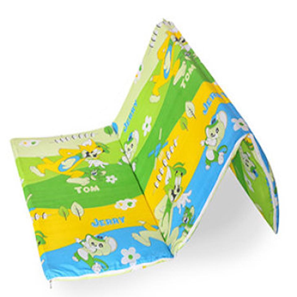 Nệm Hàn Quốc 1m2x2mx3cm Pe Gấp 3 ( Nệm Mỏng 3 Phân) Giao Màu Ngẫu Nhiên