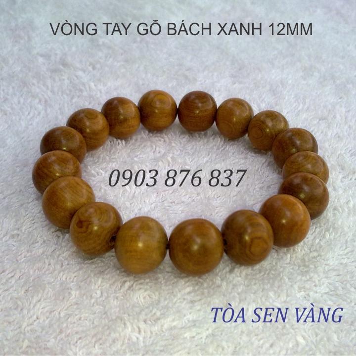[HCM]Vòng tay gỗ bách xanh 12mm