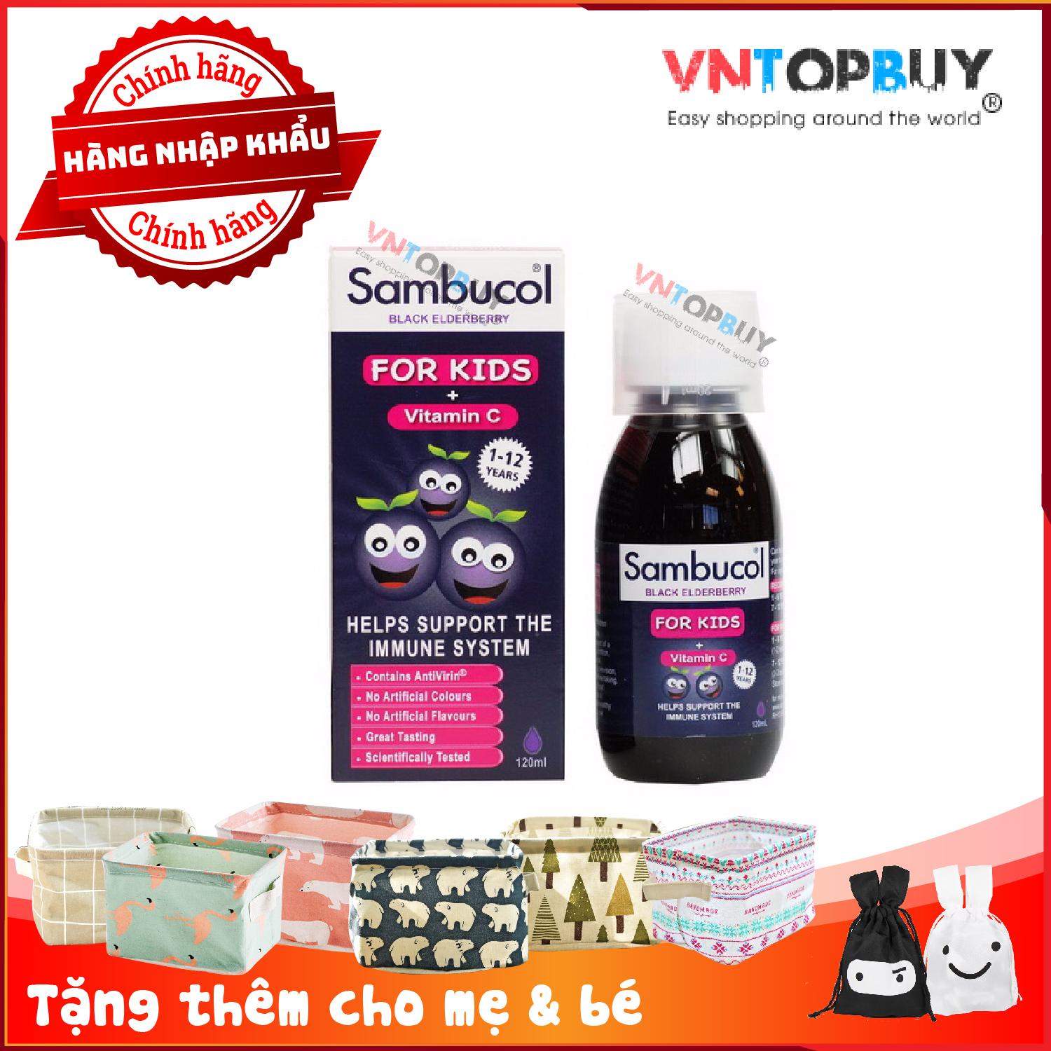 Siro tăng sức đề kháng của UK Chiết xuất trái cây thiên nhiên Sambucol + Vitamin C cho trẻ em