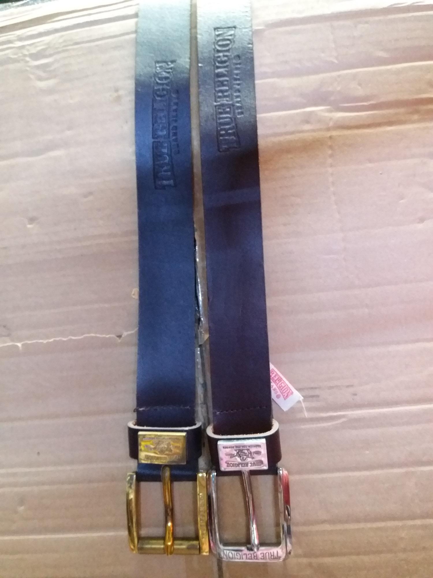 Thắt lưng ông địa TRUE RELIGION vàng đồng