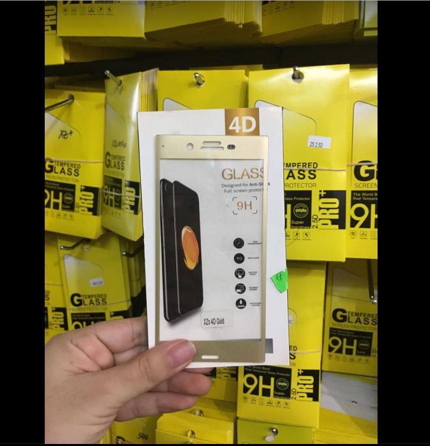 Kính cường lực Full màn 4D cho Sony Xperia XZs Tặng ốp dẻo silicoin cao cấp