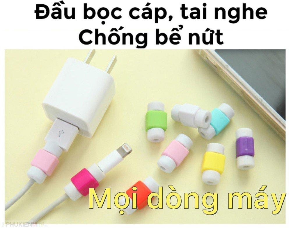 Bộ 5 cái kẹp bảo vệ đầu cáp sạc tai nghe khỏi nứt bể Mọi dòng máy