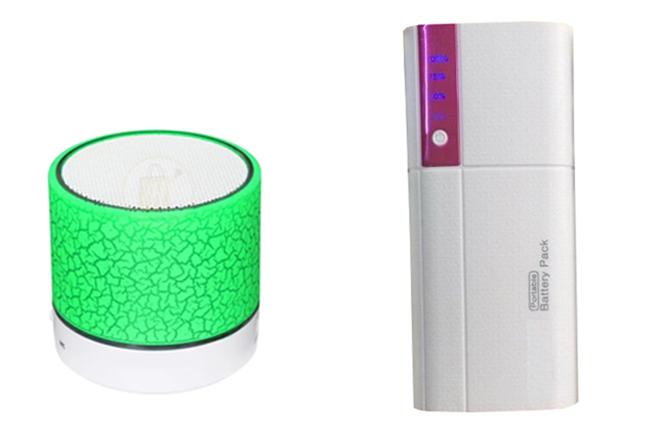 Loa mini bluetooth hld-600 + pin dự phòng dung lượng cực lớn 10000mah lp03