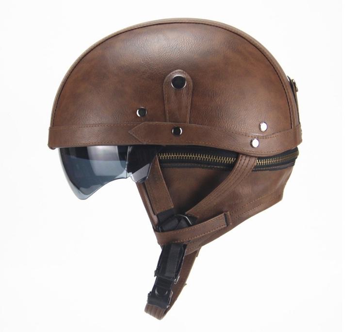 Mũ bảo hiểm Lính Ngụy, nửa đầu có kính Harley