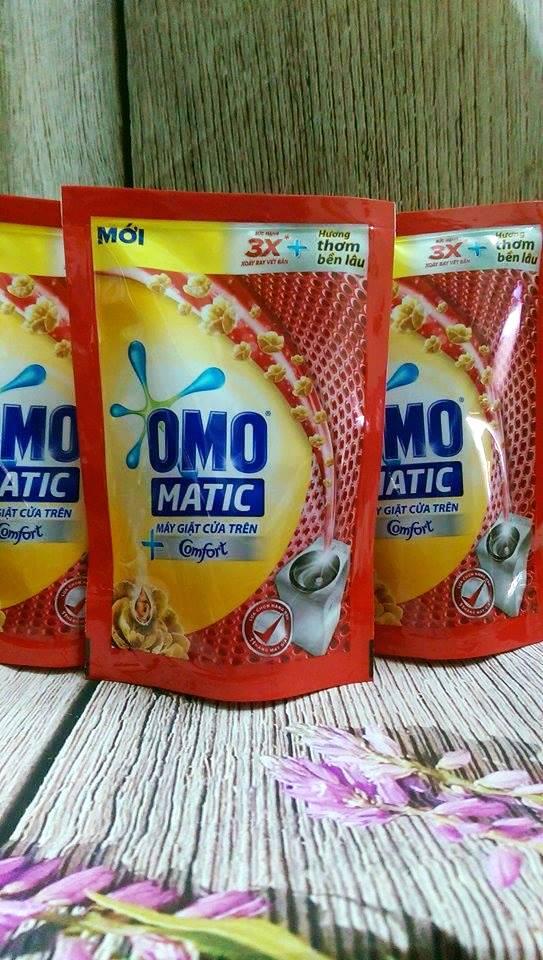 1 thùng 40 bich nước giặt omo matic tinh dầu thơm 150g = 6000g