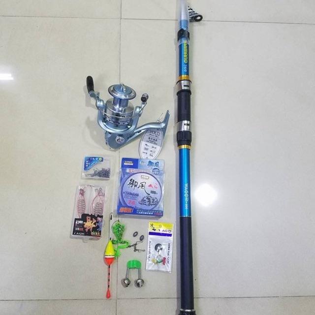 Bộ cần câu shimano  - Máy yolo KFB. Kích thước chính xác của sản phẩm này là: Cần 3m - Máy 5000 ( thế giới cần câu cá ) - Thanh lý hàng tồn - đại hạ giá big sale cực hot