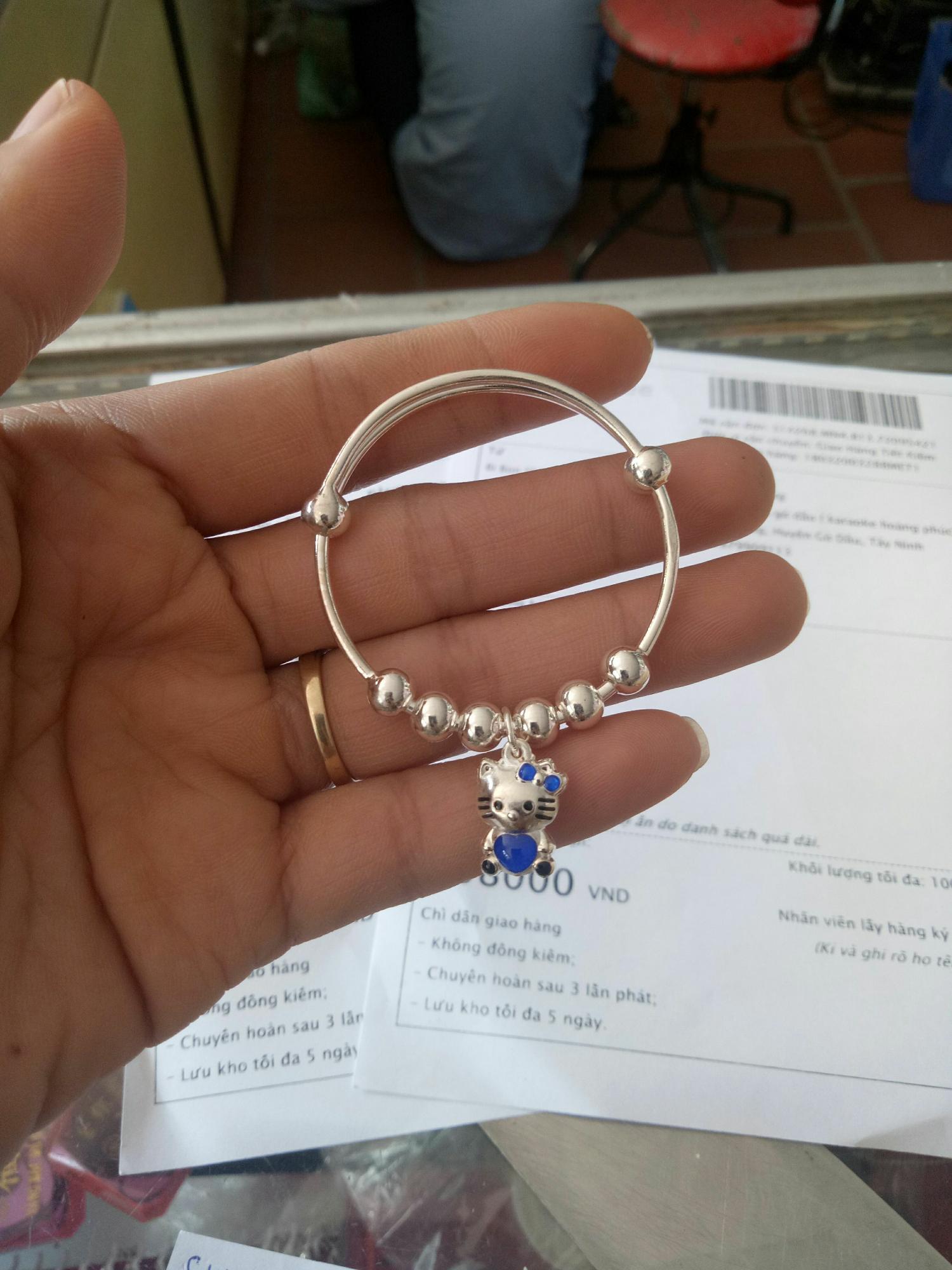 Lắc tay bạc xinh cho bé (BB)