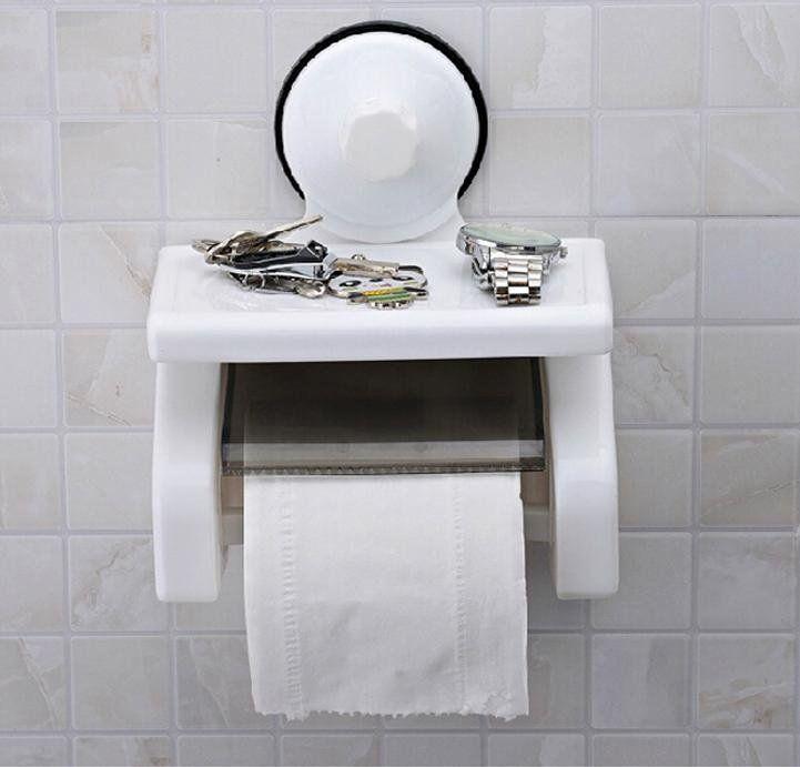 Hộp đựng giấy nhà vệ sinh hít chân không kèm giá kê đồ