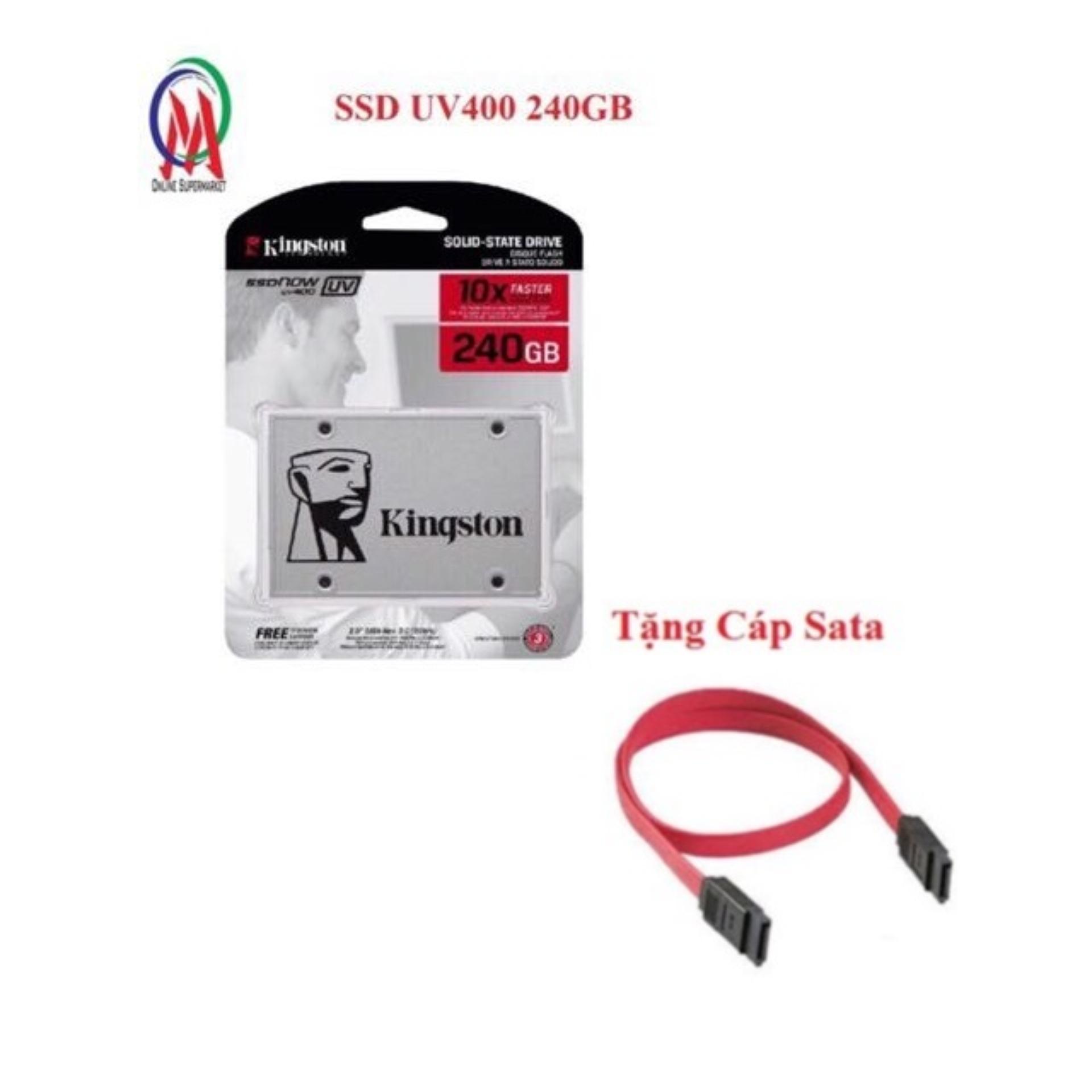 Ổ cứng ssd uv400 240gb kington cty bh 36t tặng đế 3.5 + cáp sata