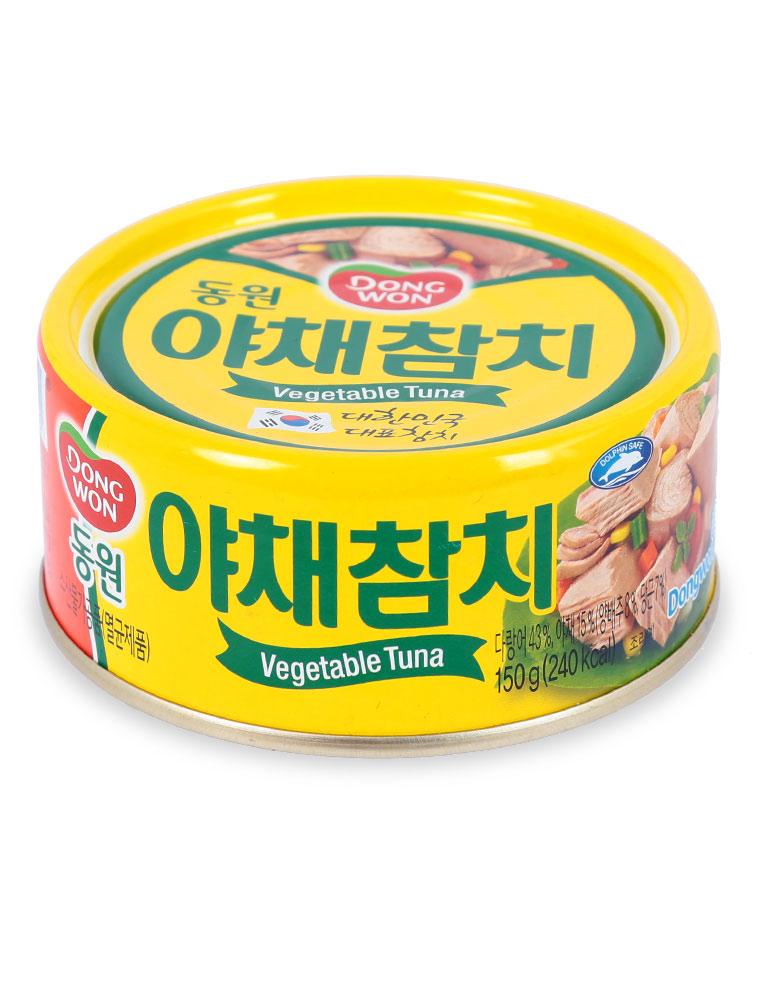 Cá Ngừ Trộn Rau Củ Dongwon Hộp 150G Nhập Khẩu Hàn Quốc