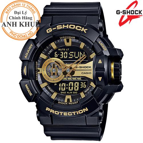 Đồng hồ nam dây nhựa g-shock chính hãng casio anh khuê ga-400gb-1a9dr