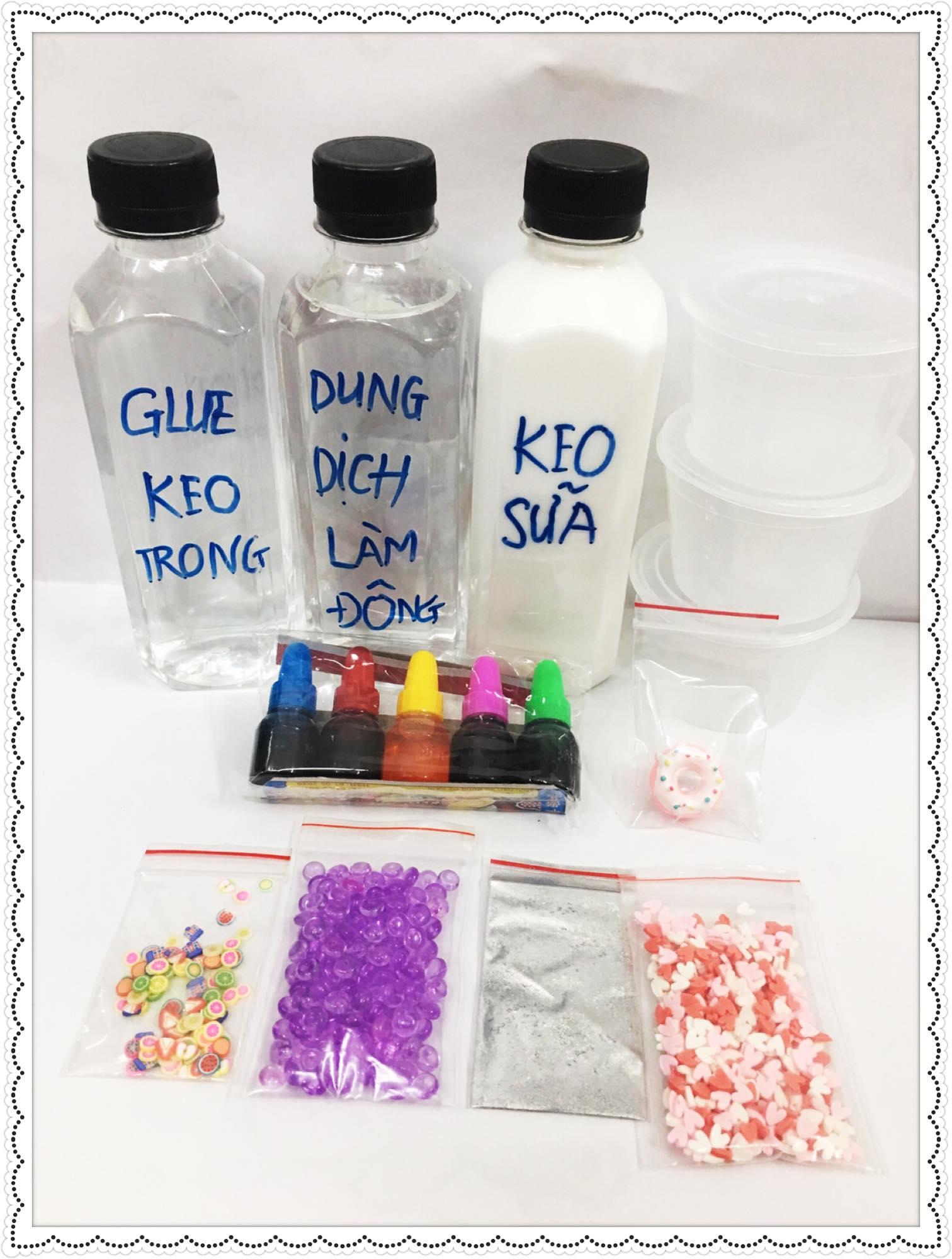 Bộ Kít Làm Slime Số 1-Bộ Đầy Đủ Như Hình