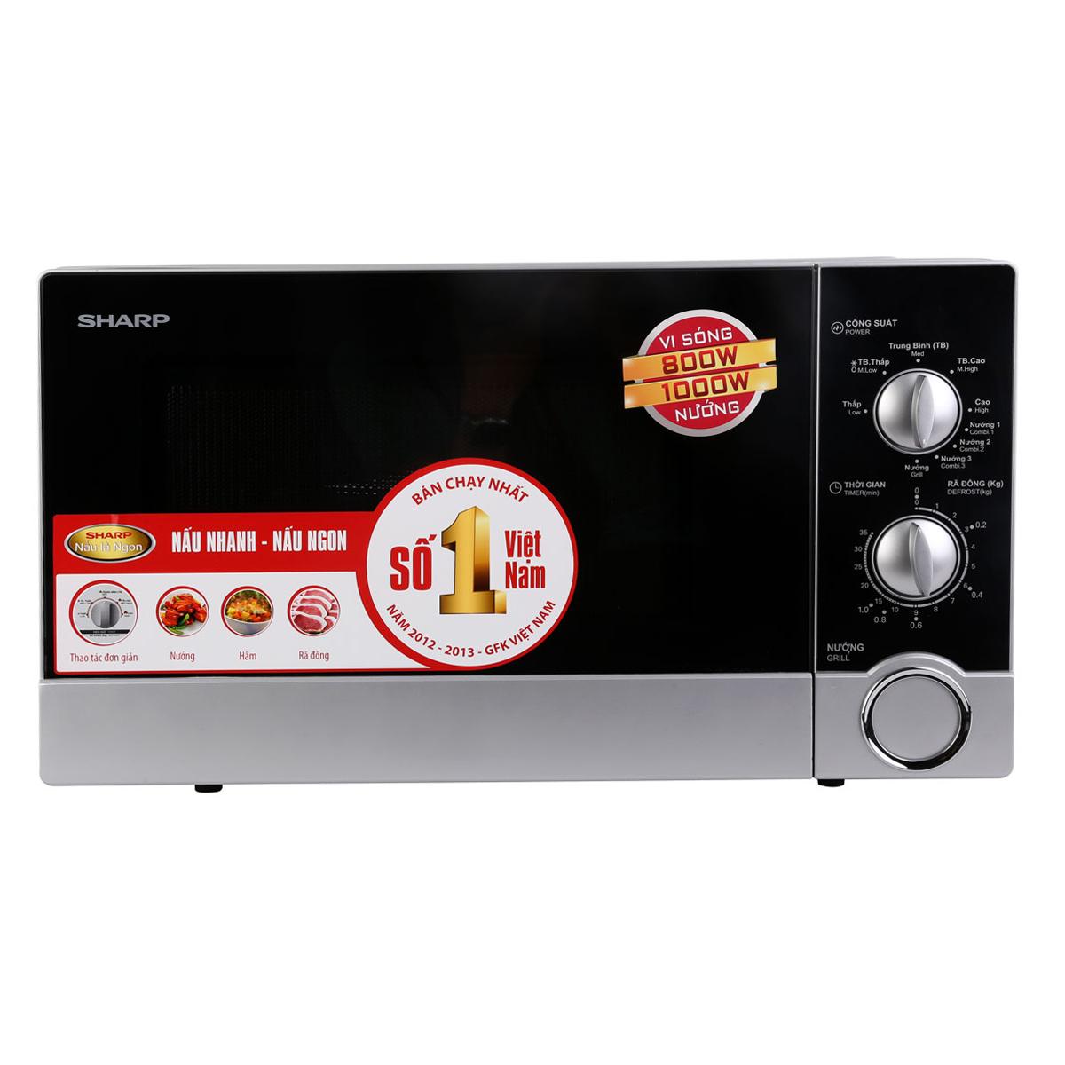 Lò vi sóng có nướng Sharp R-G302VN-S 23 lít
