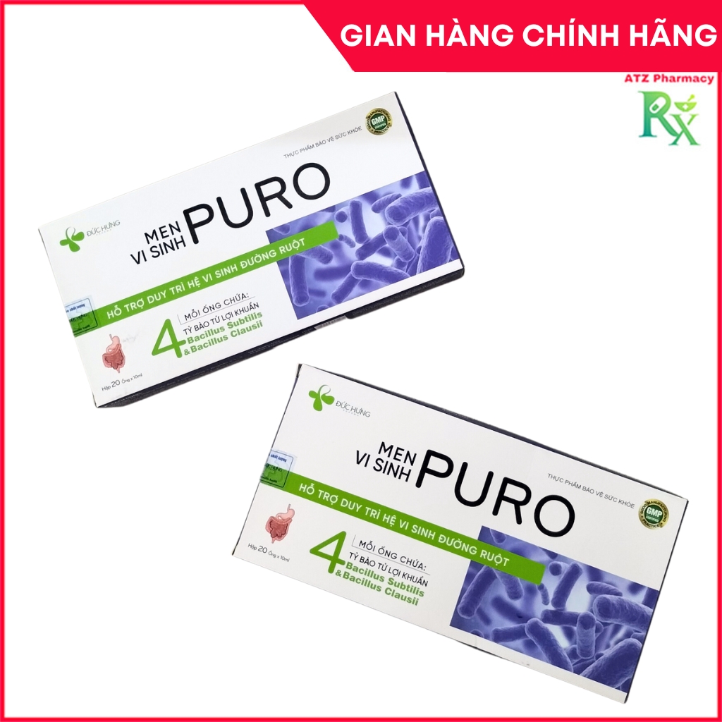 Men Vi Sinh PURO cải thiện rối loạn tiêu hóa, đầy bụng, khó tiêu, tiêu chảy
