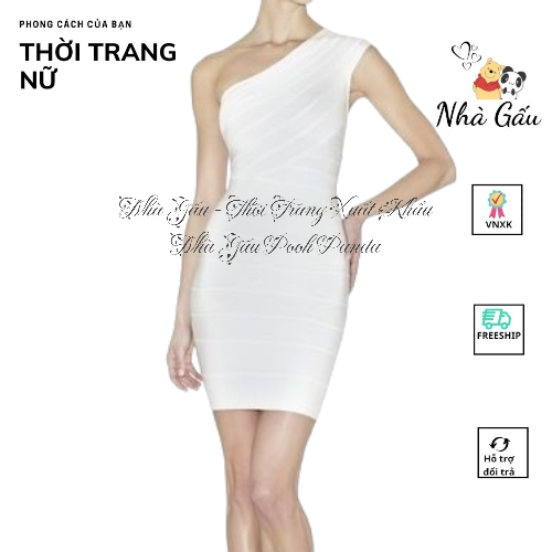 Nữ - Đầm bigsize hở vai một bên đi tiệc, đi chơi