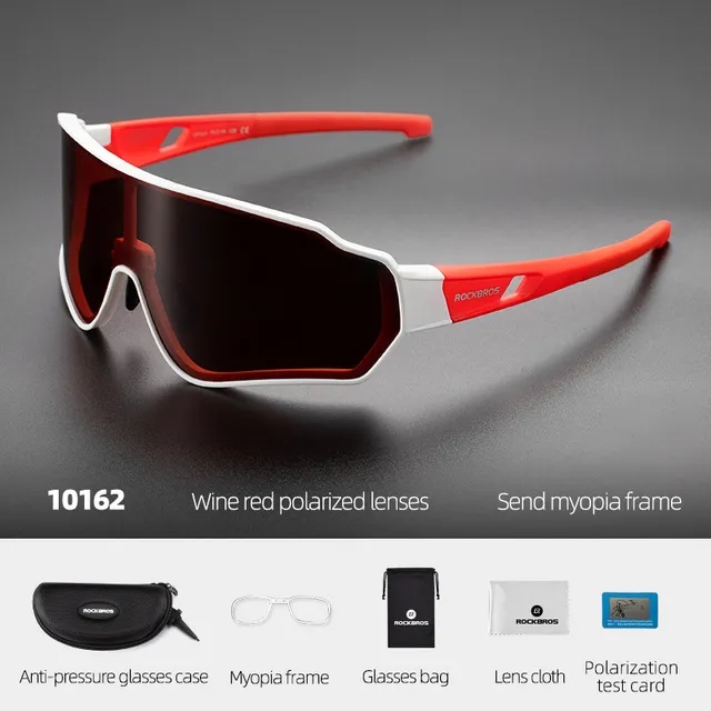 ROCKBROS Kính râm đi xe đạp dành cho nam Trọng lượng nhẹ Photochromic Kính phân cực leo núi Kính râm đi xe đạp cận thị Khung bên trong Kính ngoài trời