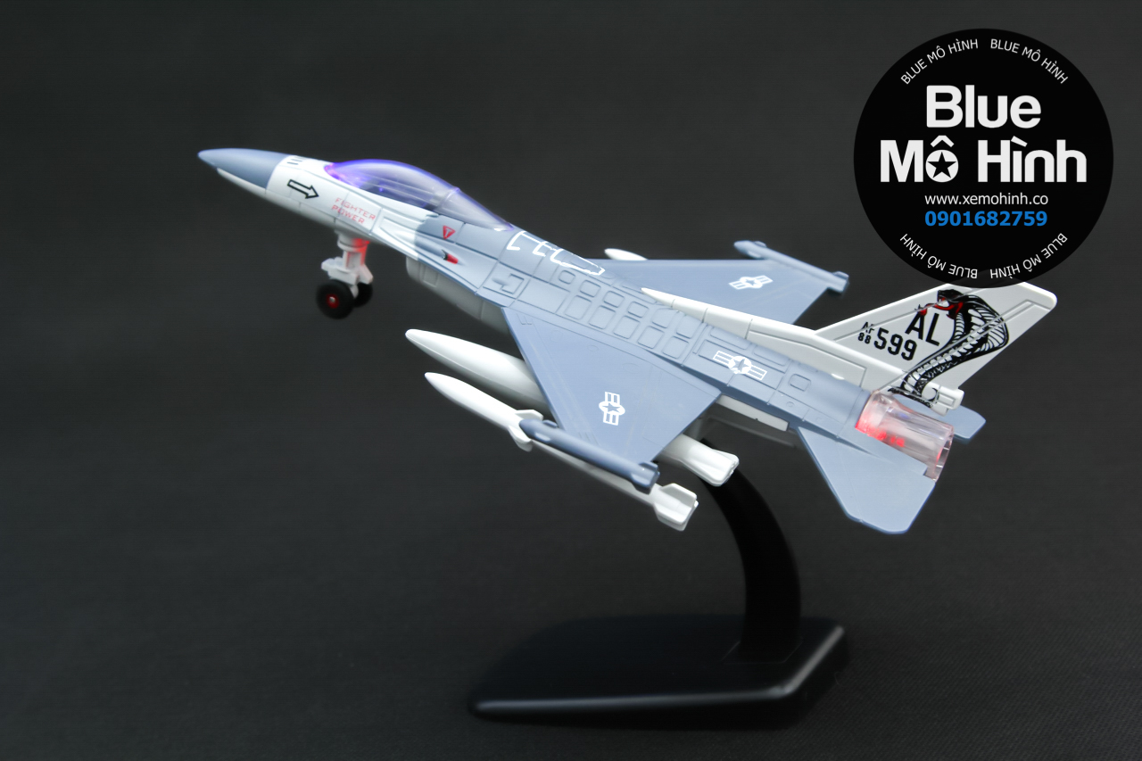 Blue mô hình | Mô hình máy bay chiến đấu Mỹ F16 bằng kim loại