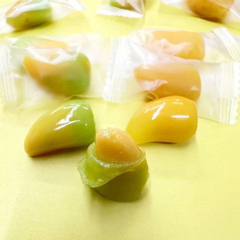 Combo 1000g kẹo dẻo Xoài lột vỏ / kẹo Xoài múi mềm ngon món ăn vặt giải trí siêu nghiền