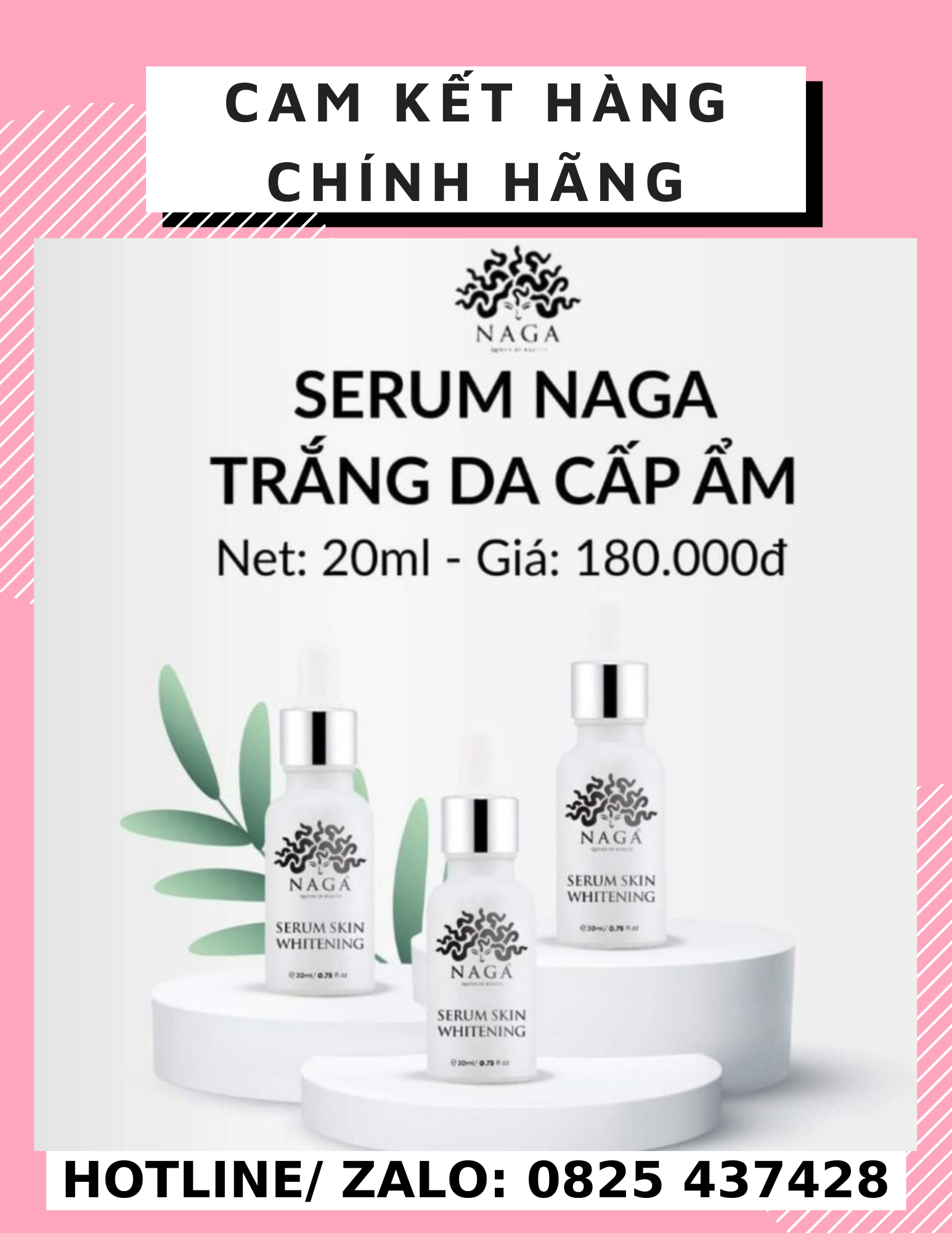 Serum dưỡng trắng da N6 Naga 20ml