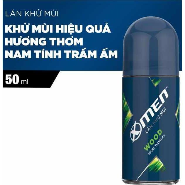 Lăn khử mùi XMen Wood Sport thơm lâu 50ml
