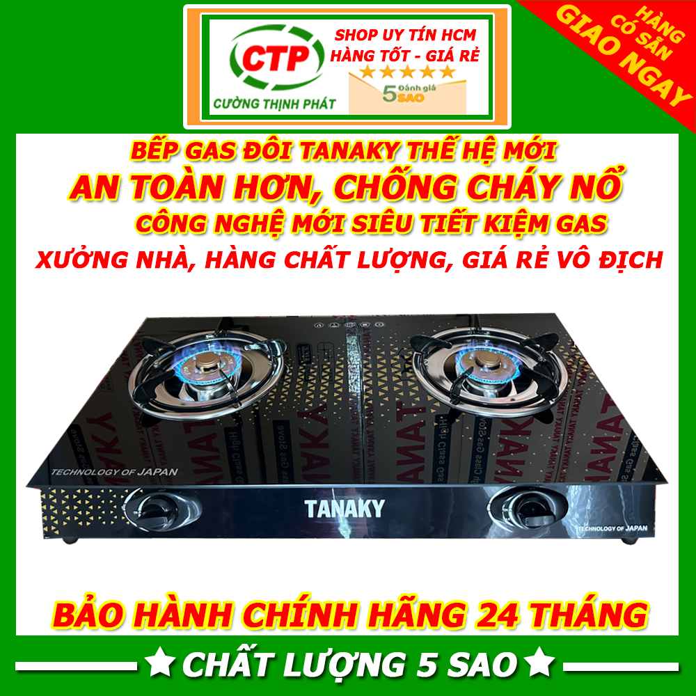 Bếp gas đôi tanaky loại xịn