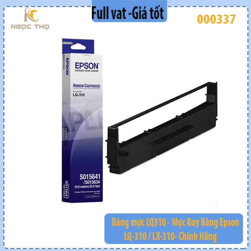 Ribbon Băng Mực máy in kim sử dụng cho máy Epson LQ310 / LX-310 – Mực Ruy Băng Máy In Kim, Chính Hãng Epson, Full VAT