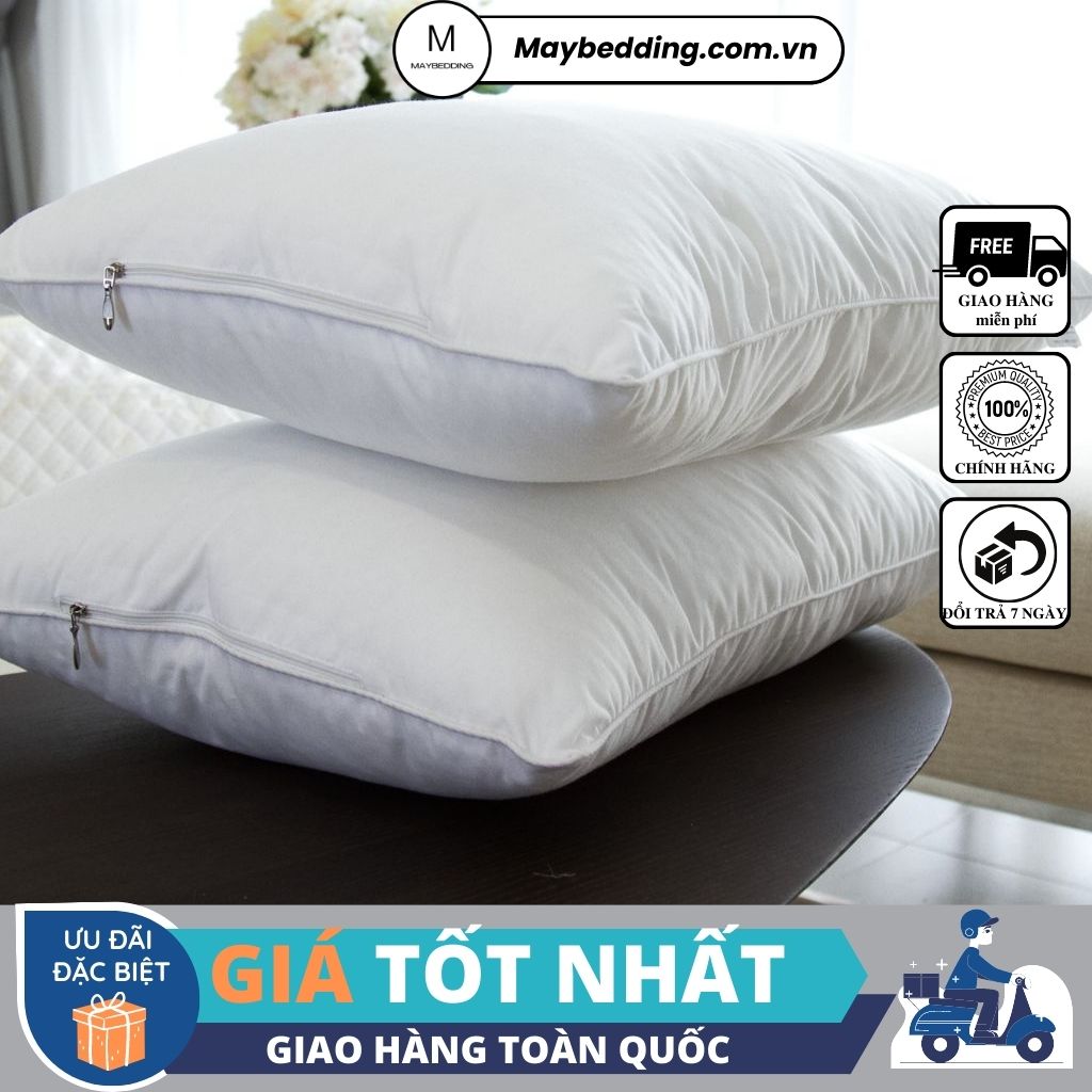 Ruột gối ball edena, ruột gối hơi, ruột gối gòn bi 45x65cm - hàng chính hãng