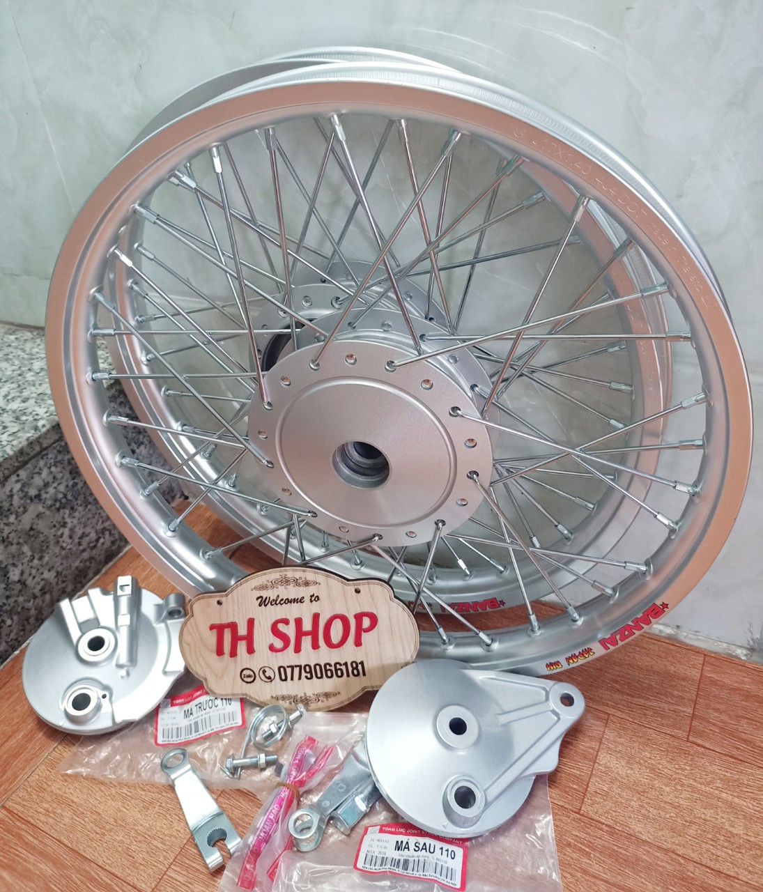 BÁNH CĂM WAVE DREAM CUB ĐÙM ZIN KÈM 2 MÁ ĐÙM TRƯỚC SAU Y NHƯ HÌNH ẢNH NIỀNG NHÔM BANZAI THÁI LAN  GẮN VỪA NHƯ ZIN CÁC DÒNG XE TRƯỚC SAU THẮNG ĐÙM SẢN PHẨM CHẤT LƯỢNG NHANH TAY MUA NGAY GIAN HÀNG UY TÍN