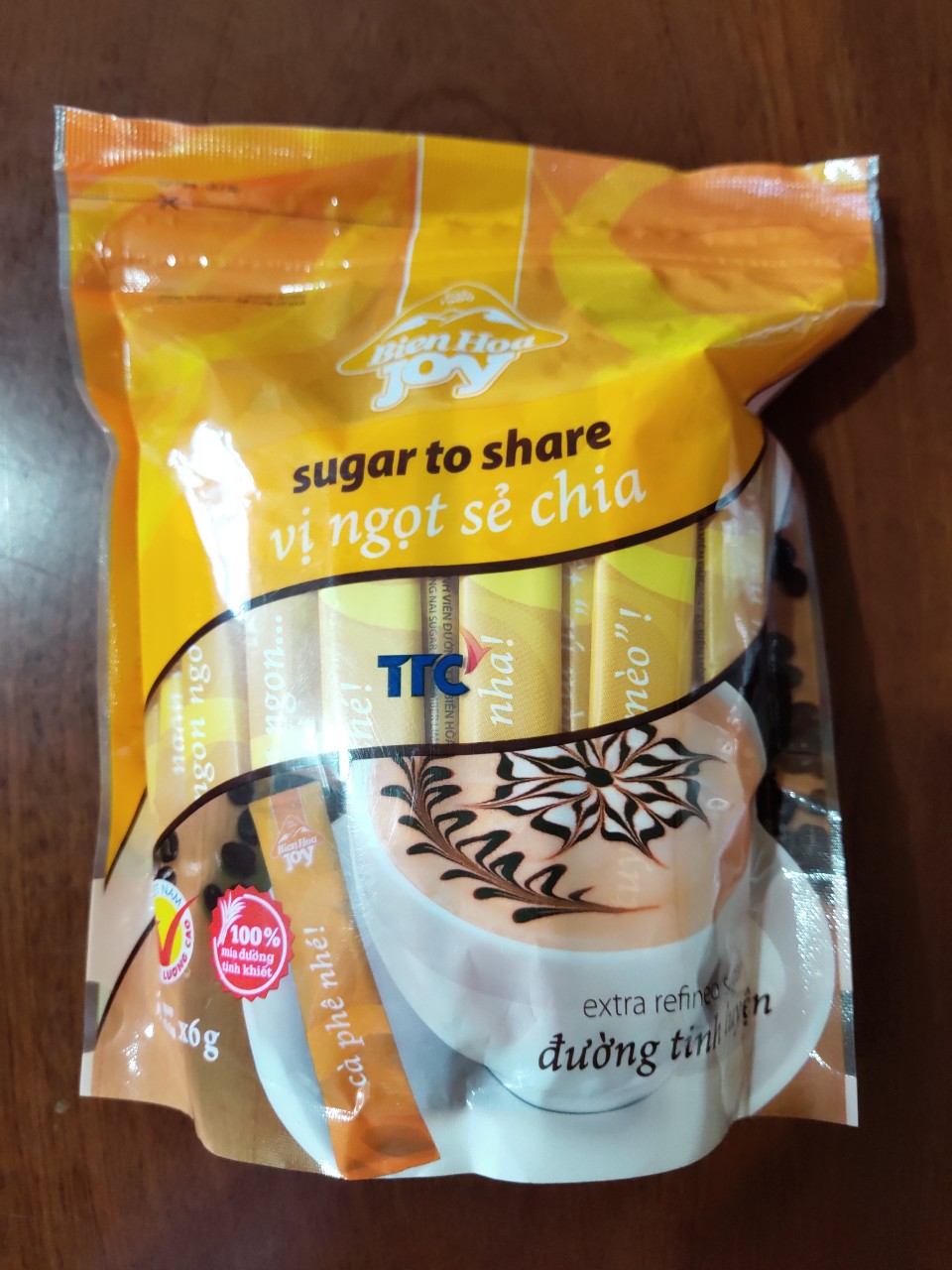Đường que tinh luyện Biên Hòa gói 300g