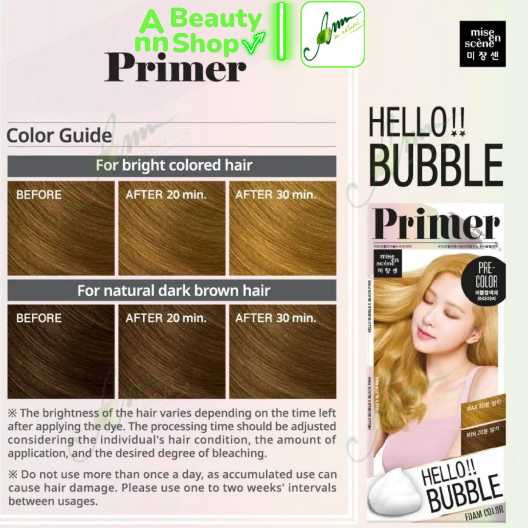 Nhuộm tóc dạng bọt Nâng Tone Tóc Hello Bubble Primer
