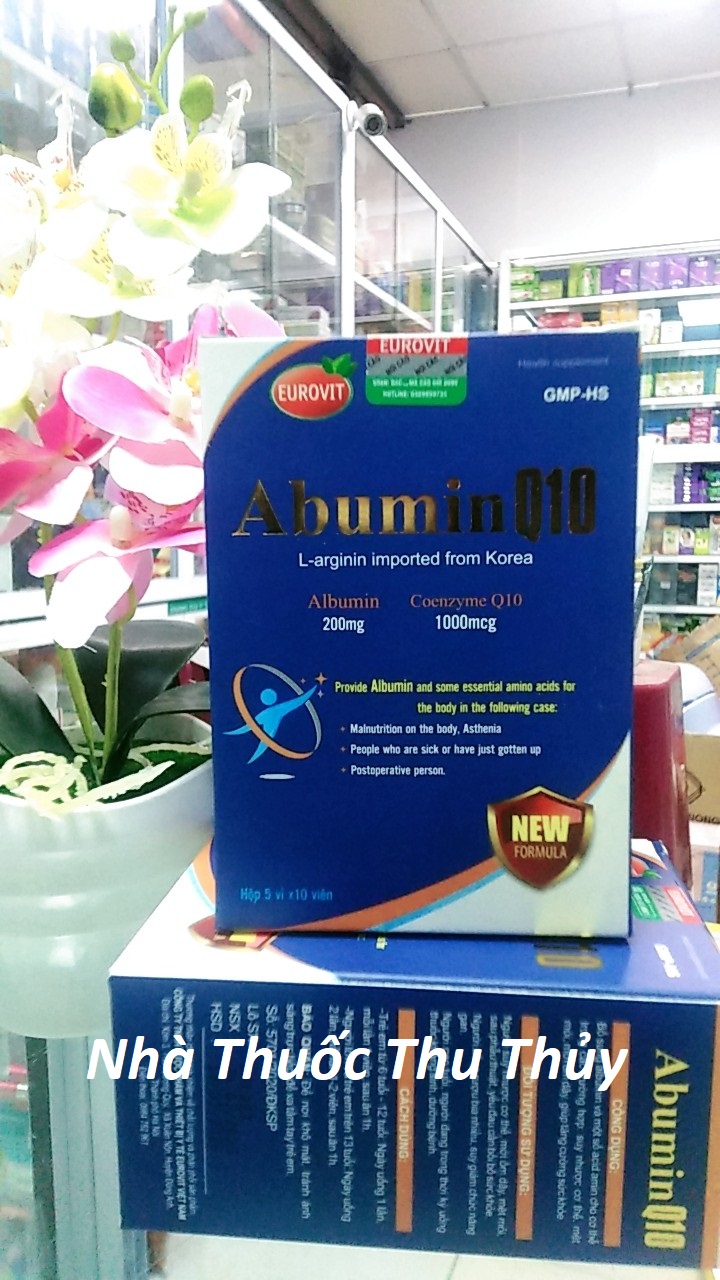 AbuminQ10 bồi bổ sức khỏe cho người suy nhược cơ thể, người mới ốm dậy mệt mỏi , người sau phẫu thuật.. với nguồn L-arginine nhập khẩu từ Hàn quốc