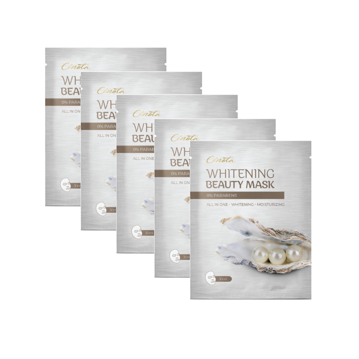 Combo 5 Mặt Nạ Dưỡng Trắng Da Nâng Cơ Whitening Beauty Mask- Cénota