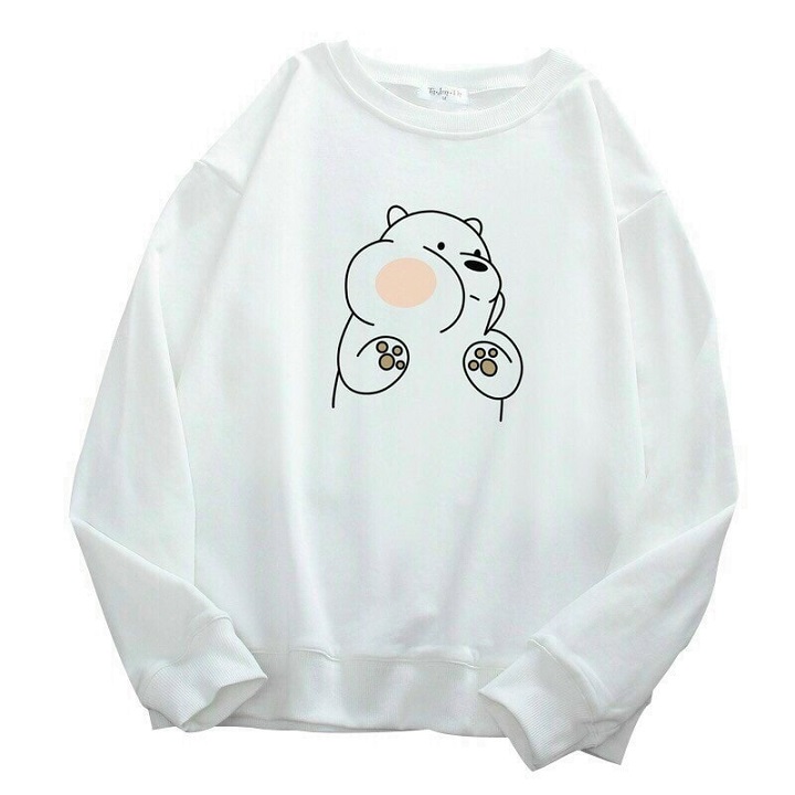 Áo khoác hoodie nam nữ thời trang phong cách siêu cute thoi trang in hình gấu mập