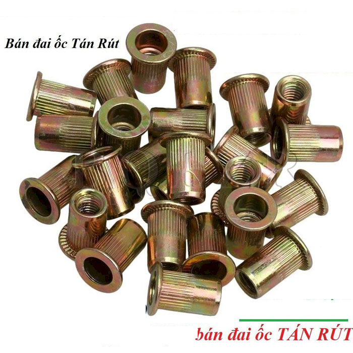 combo 100 cái Đai Ốc Tán Rút,vít Rút, Êcu Rút ,,Combo 100c Ecu rút M8 , ecu tán rút M8, đai ốc rút M